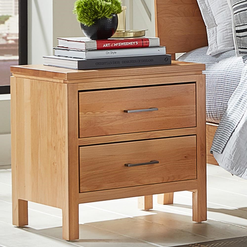 Archbold Furniture 2 West Contemporary 2Drawer Nightstand with Low